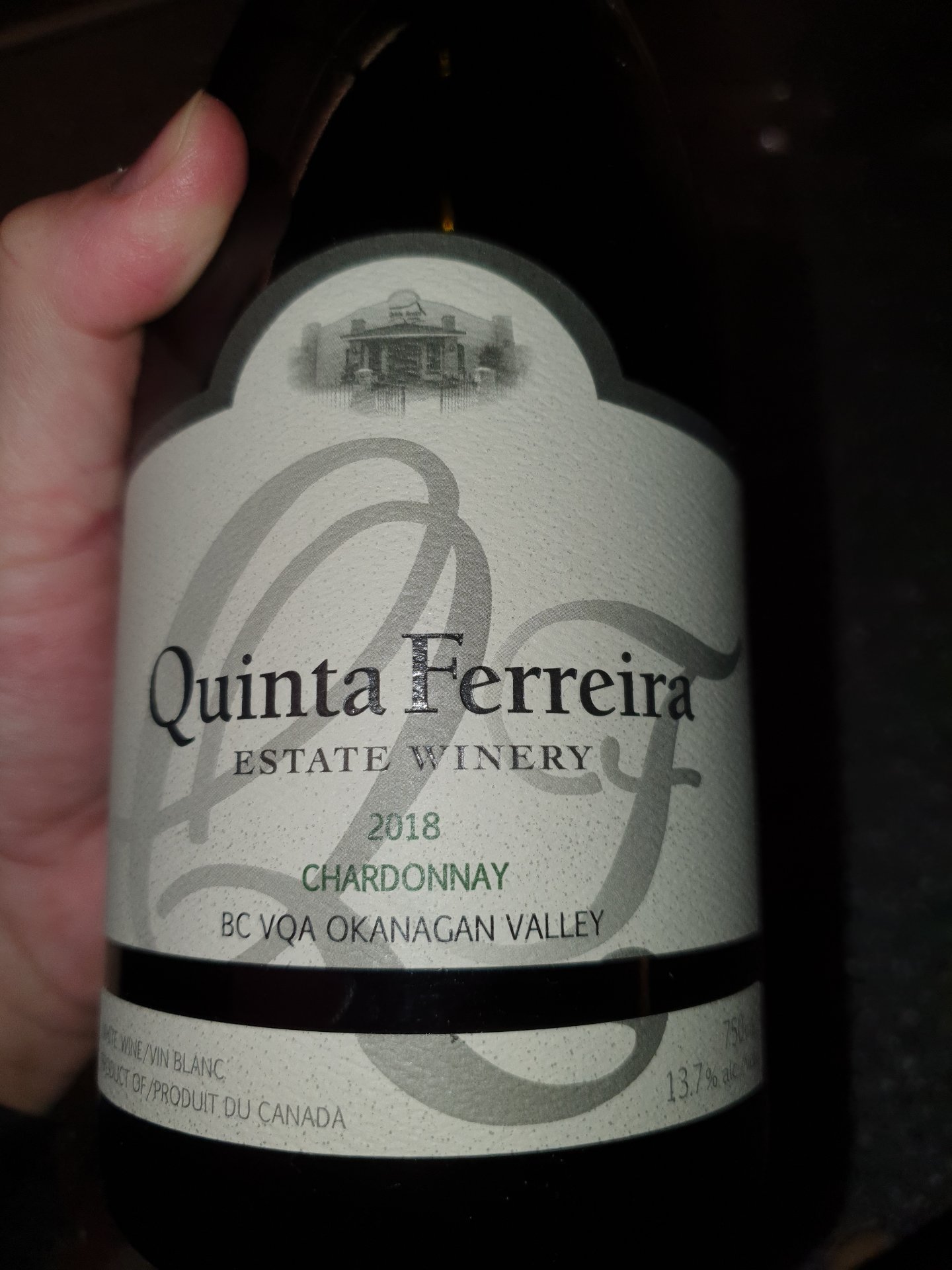 Okanagan Chardonnay - Quinta Ferreira Winery